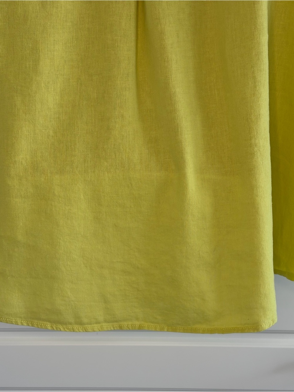 Calypso St. Barth Linen Blend Tunic Top Coastal Resort Shirt Lemon Lime Size 1X - Picture 10 of 15